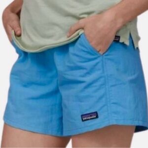 Patagonia Women's Baggies Shorts Blue Size Small Running Athletic Active 5" Sz S